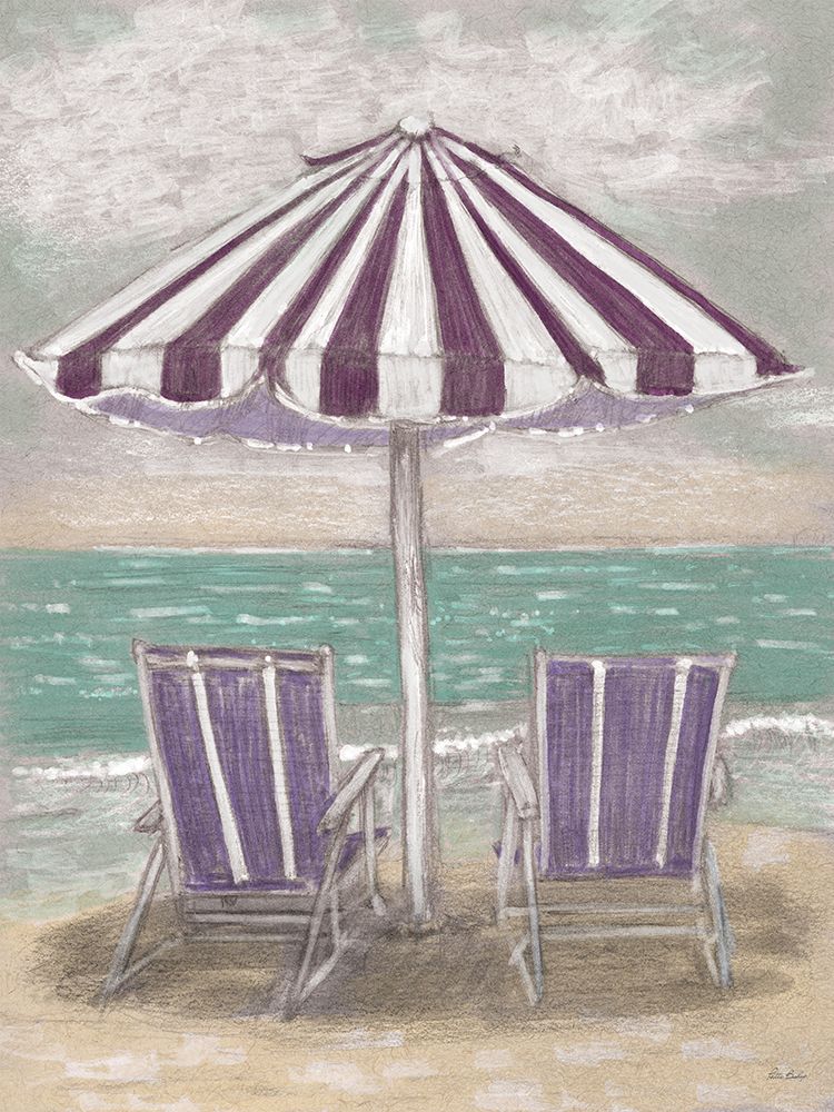 Umbrella And Chairs Color art print by Patti Bishop for $57.95 CAD