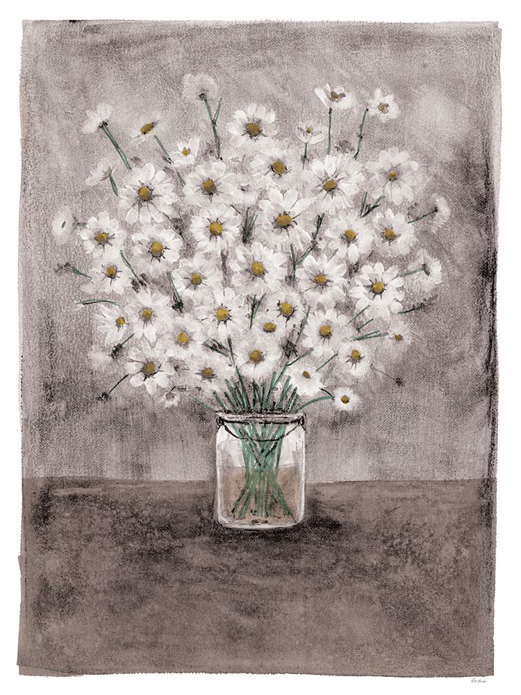 Daisies On Canvas 1 art print by Patti Bishop for $57.95 CAD