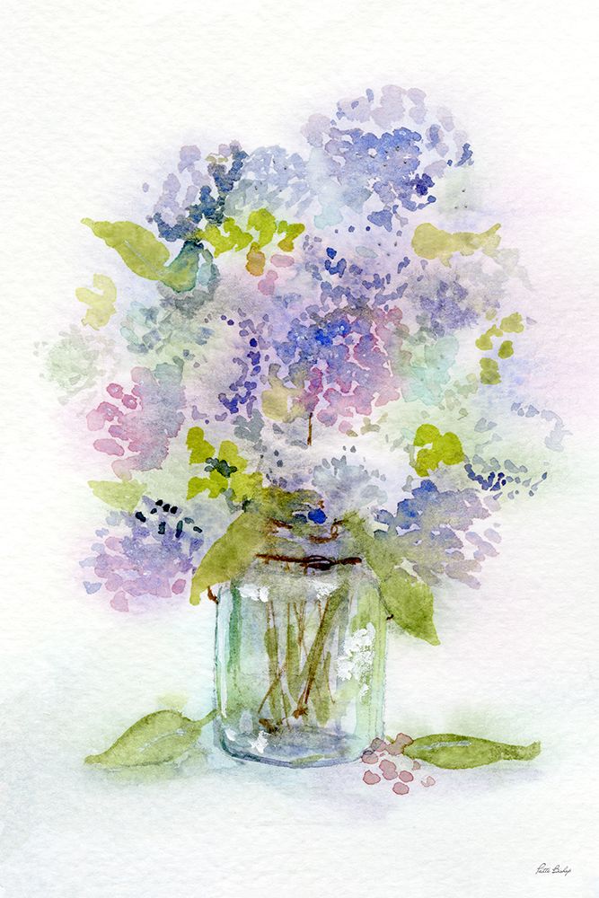 Hydrangea Jar 2 art print by Patti Bishop for $57.95 CAD