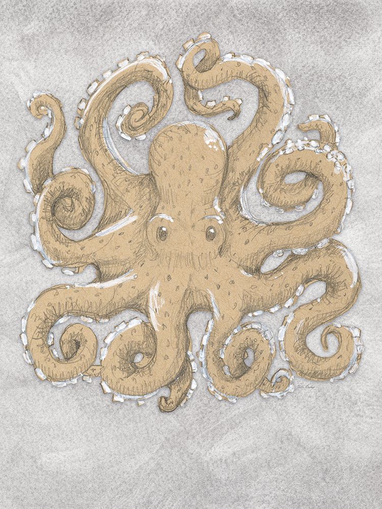 Octopus Drawing Gray art print by Patti Bishop for $57.95 CAD