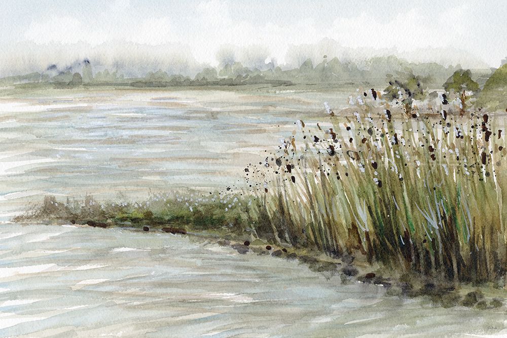 Delaware City Shoreline art print by Patti Bishop for $57.95 CAD