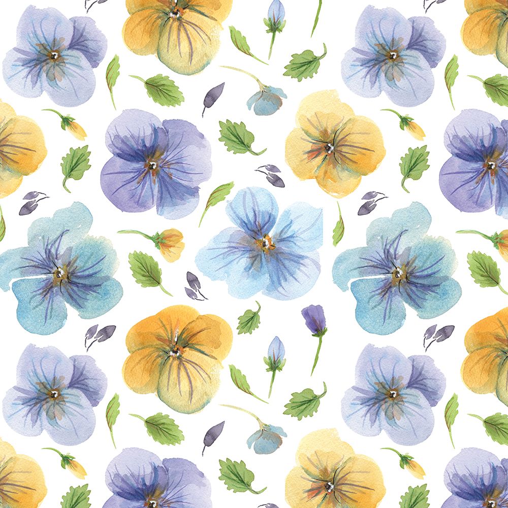 Pansies Pattern art print by Patti Bishop for $57.95 CAD