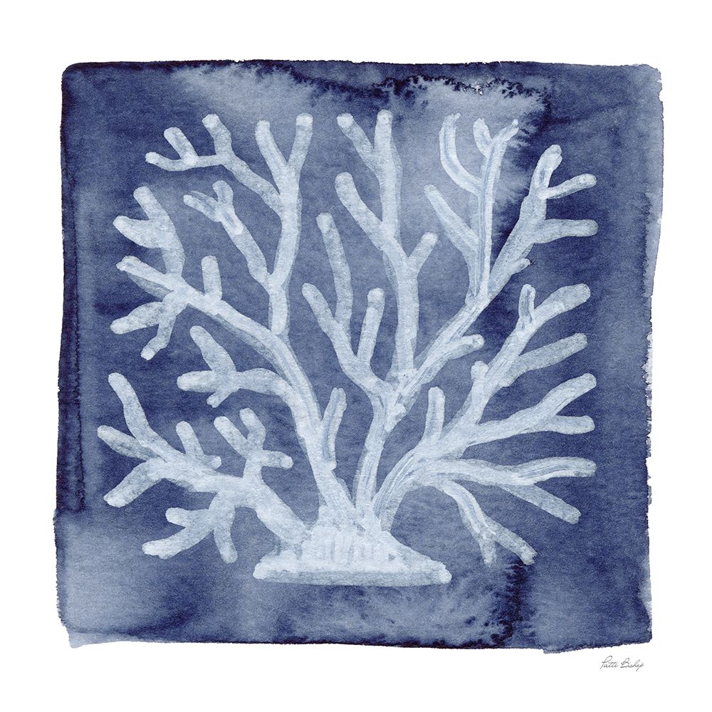 White Coral lndigo art print by Patti Bishop for $57.95 CAD