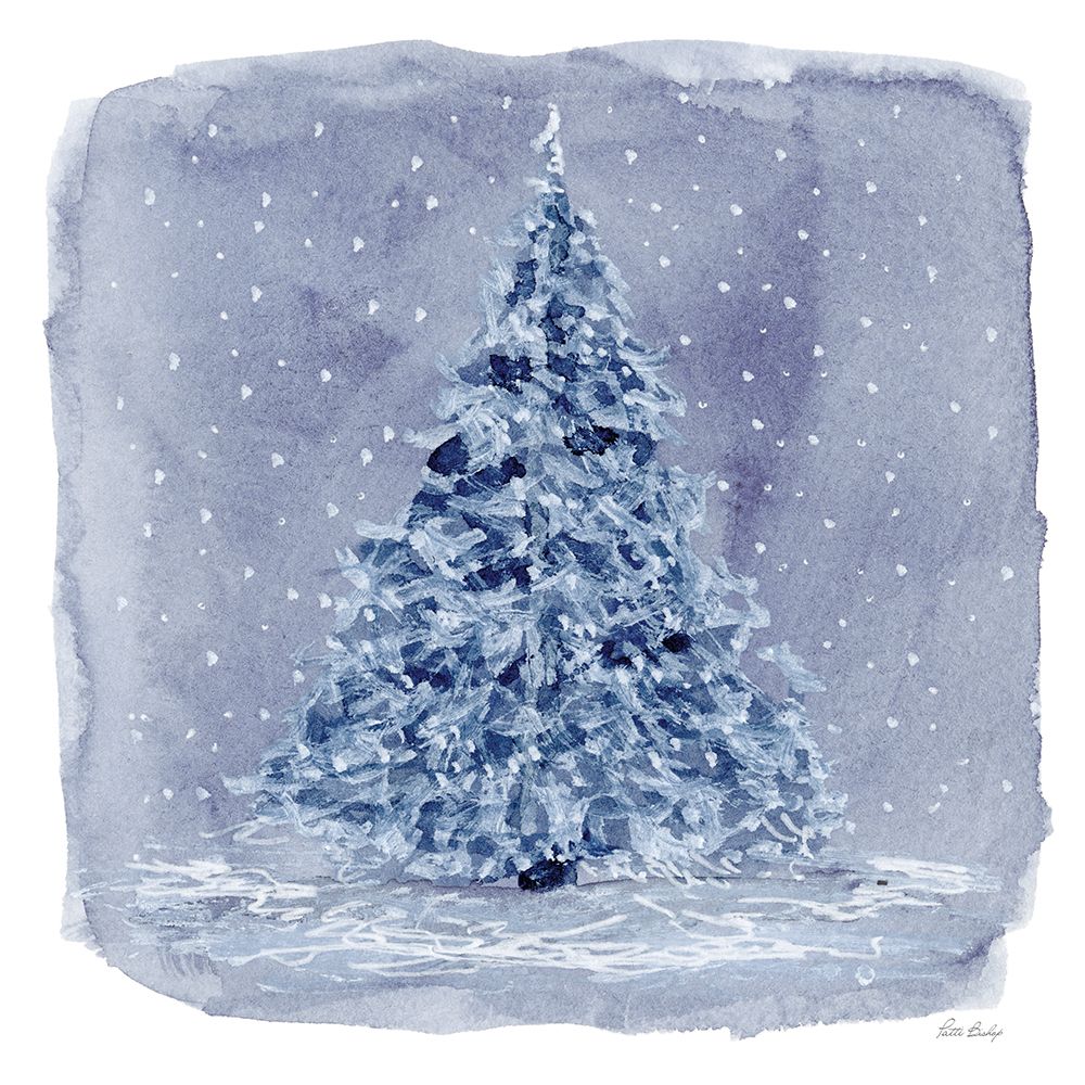 Blue Pine Snow art print by Patti Bishop for $57.95 CAD