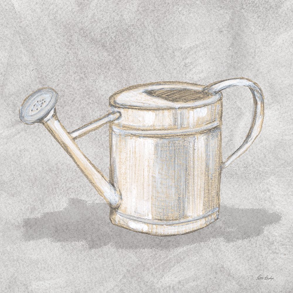 Watering Can Drawing 2 art print by Patti Bishop for $57.95 CAD