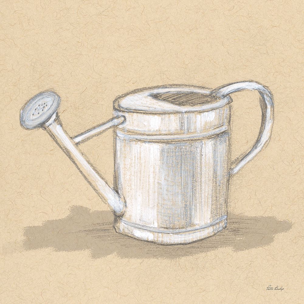 Watering Can Drawing 1 art print by Patti Bishop for $57.95 CAD