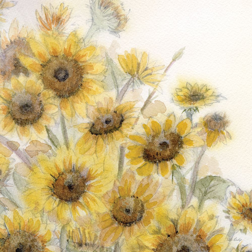 Sunflowers In Watering Can 4 art print by Patti Bishop for $57.95 CAD