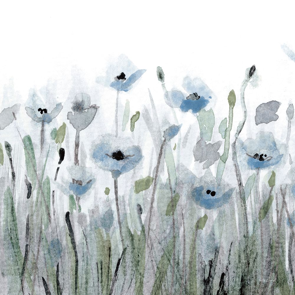 Dusty Blue Poppy art print by Patti Bishop for $57.95 CAD