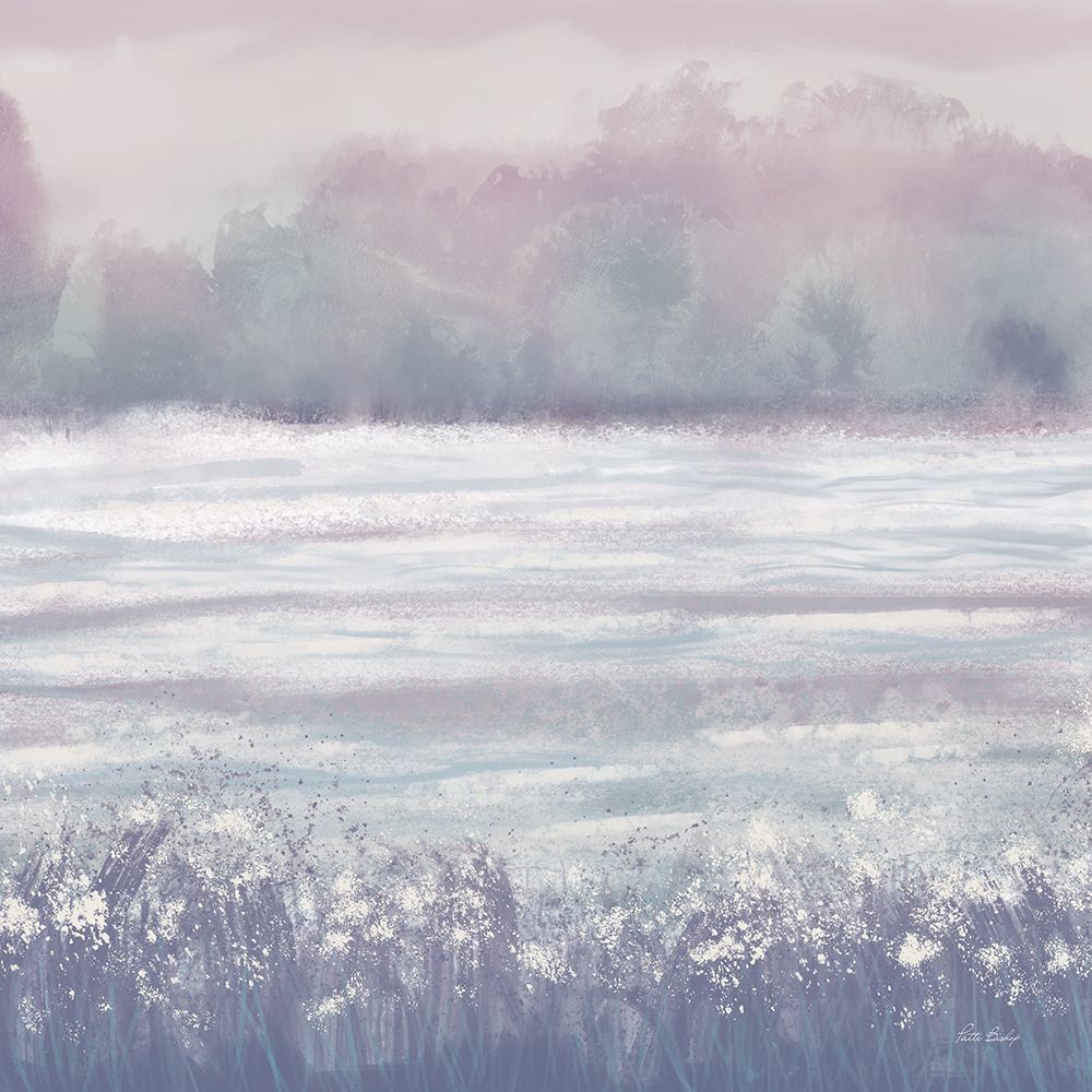 Dusty Pink Blue Lake 1 art print by Patti Bishop for $57.95 CAD