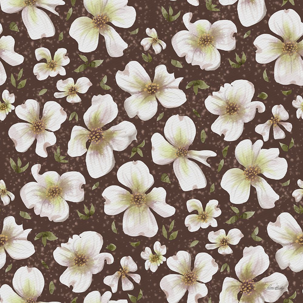 Dusty Dogwood Pattern art print by Patti Bishop for $57.95 CAD