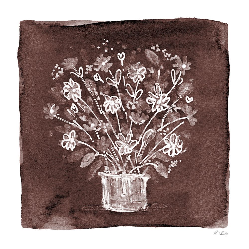 Flowers Warm Maghogany art print by Patti Bishop for $57.95 CAD