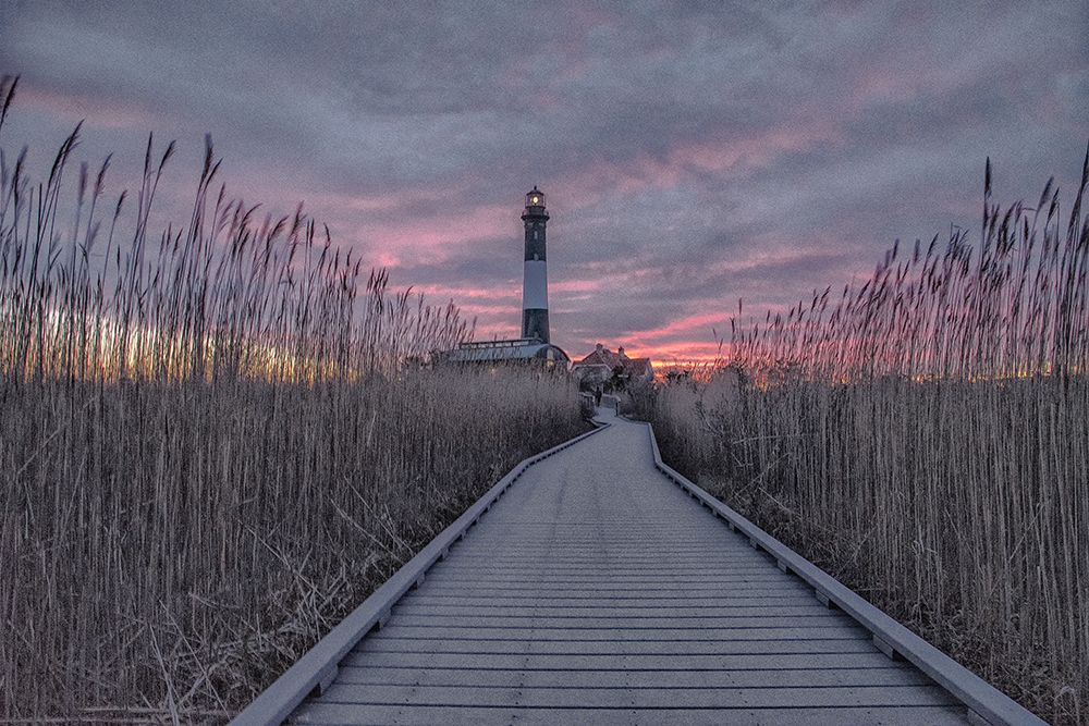 Fire Island Lighthouse Sunrise art print by Pat DeLuca for $57.95 CAD