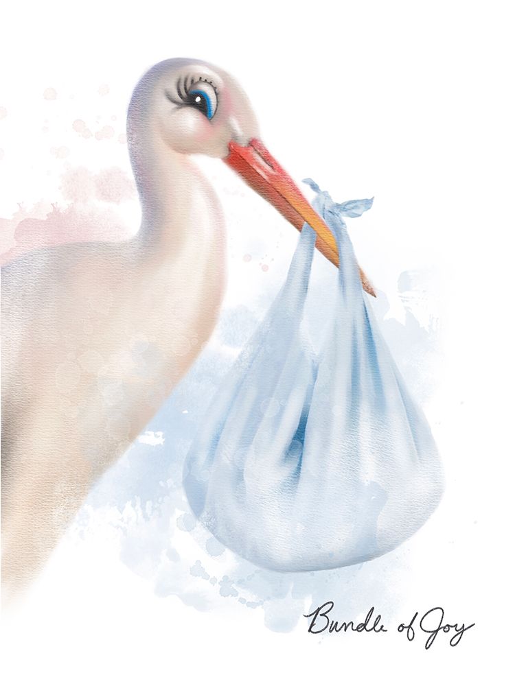 Baby Stork Blue art print by Matthew Piotrowicz for $57.95 CAD