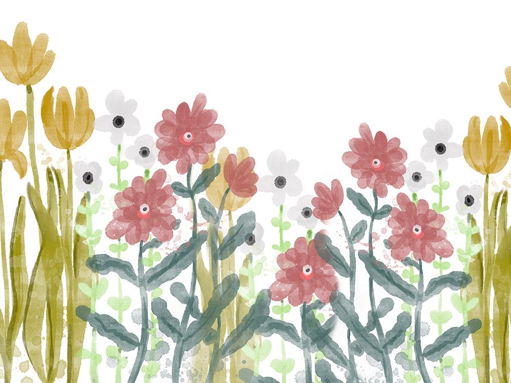 Abstract Floral Primitive art print by Matthew Piotrowicz for $57.95 CAD