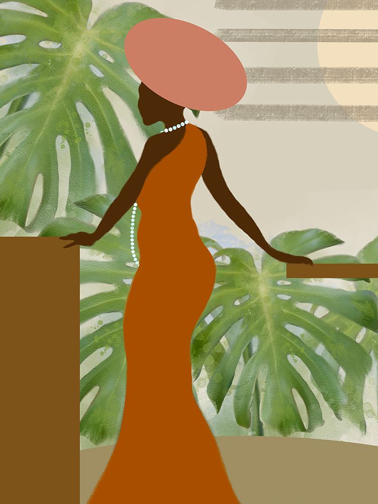 Fashion Orange Dress art print by Matthew Piotrowicz for $57.95 CAD