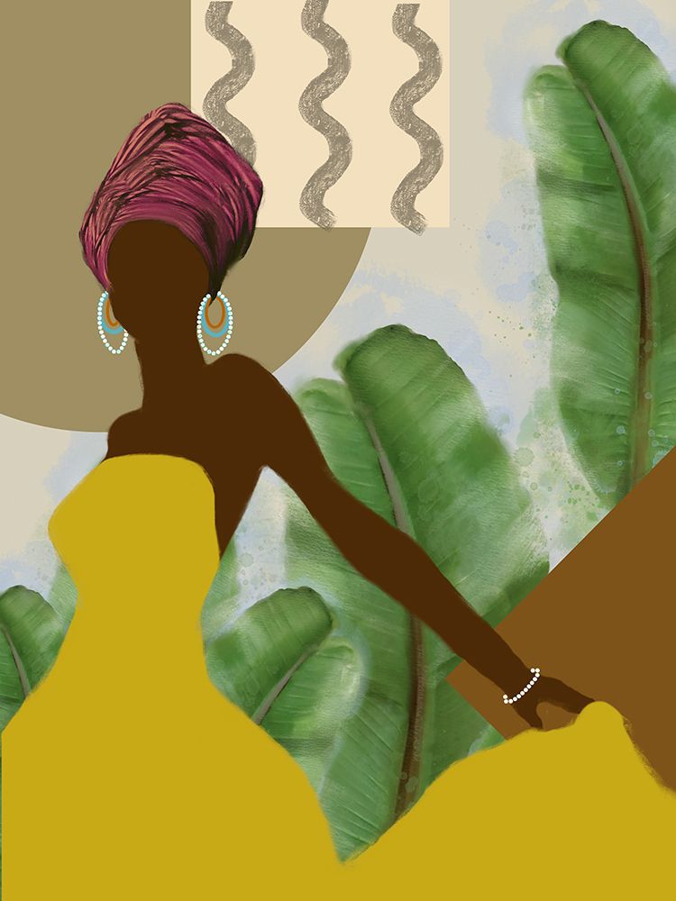 Fashion Yellow Dress art print by Matthew Piotrowicz for $57.95 CAD