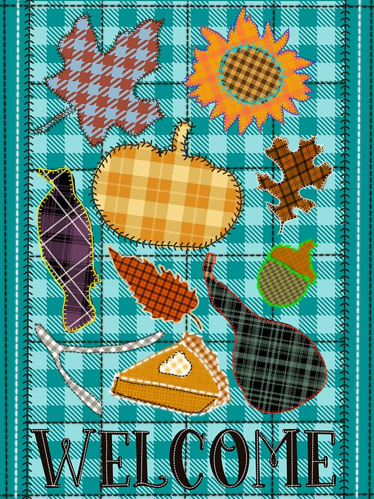 Plaid Welcome Stitches art print by Matthew Piotrowicz for $57.95 CAD