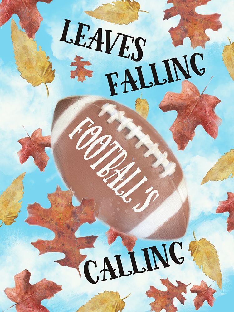 Leaves Falling Footballs Calling art print by Matthew Piotrowicz for $57.95 CAD