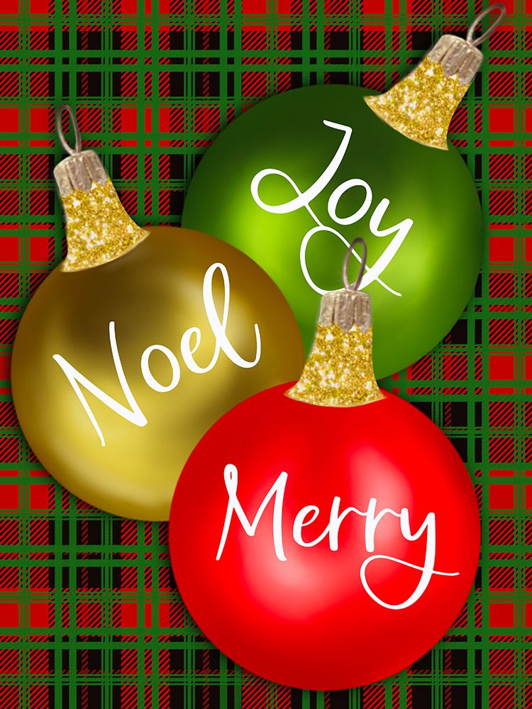Ornaments Joy Noel Merry art print by Matthew Piotrowicz for $57.95 CAD