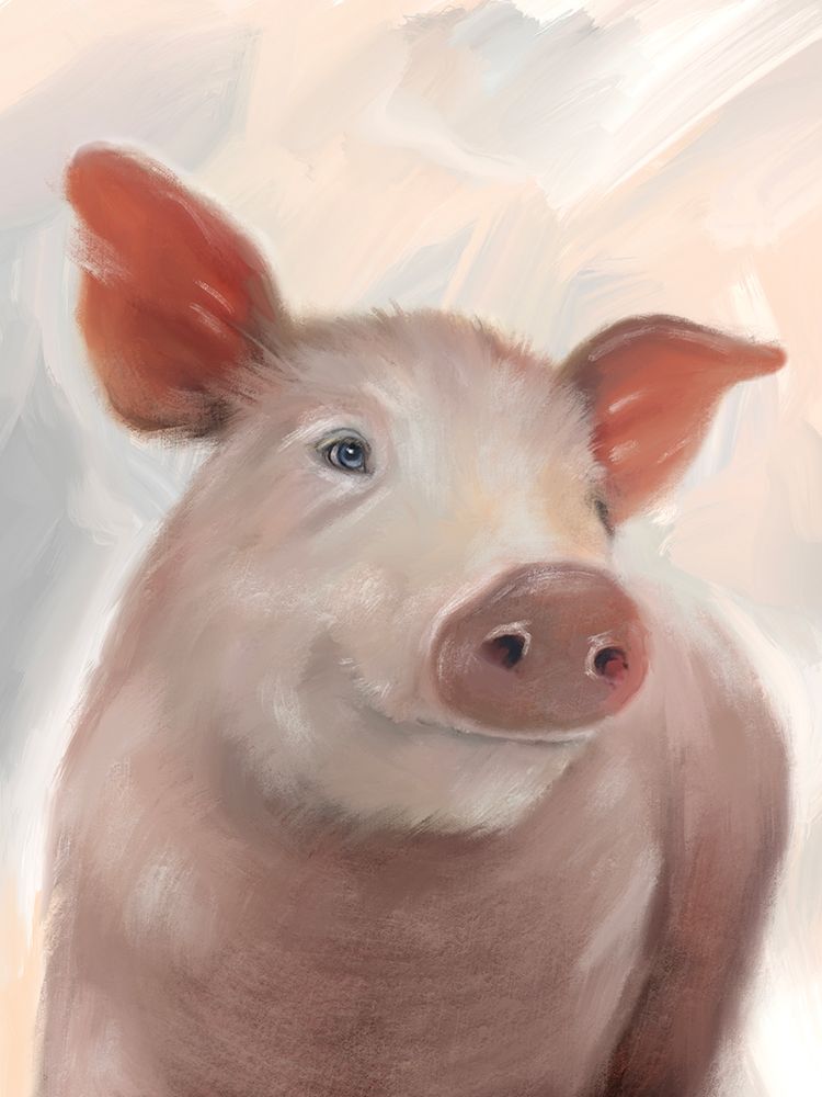 Farm Pig art print by Matthew Piotrowicz for $57.95 CAD