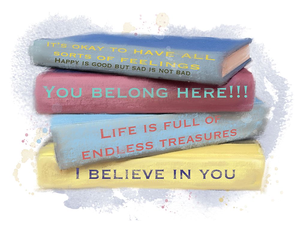 Inspirational Books art print by Matthew Piotrowicz for $57.95 CAD