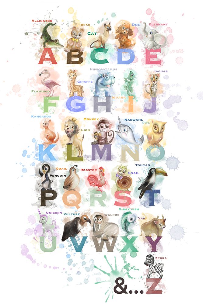 Kids Alphabet 2 art print by Matthew Piotrowicz for $57.95 CAD