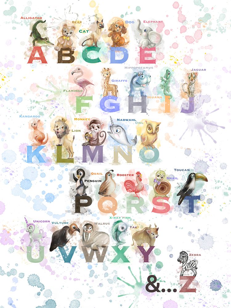 Kids Alphabet 1 art print by Matthew Piotrowicz for $57.95 CAD