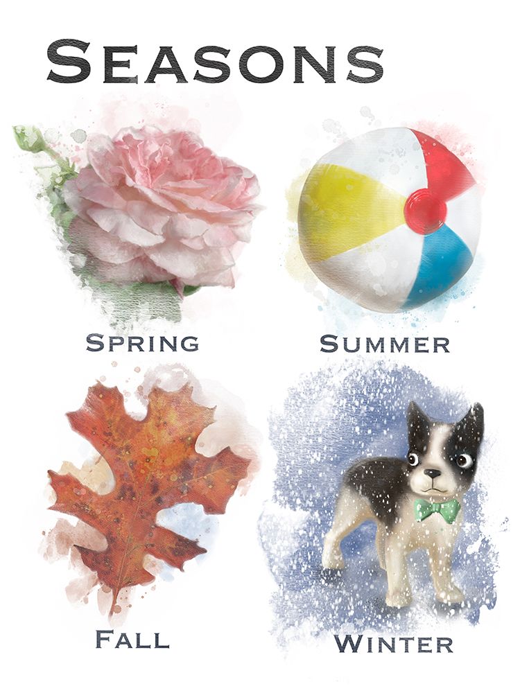 Kids Seasons art print by Matthew Piotrowicz for $57.95 CAD