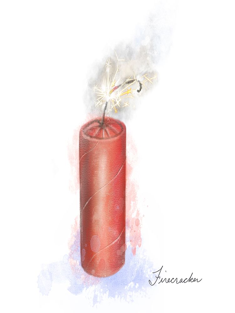 Patriotic Firecracker art print by Matthew Piotrowicz for $57.95 CAD