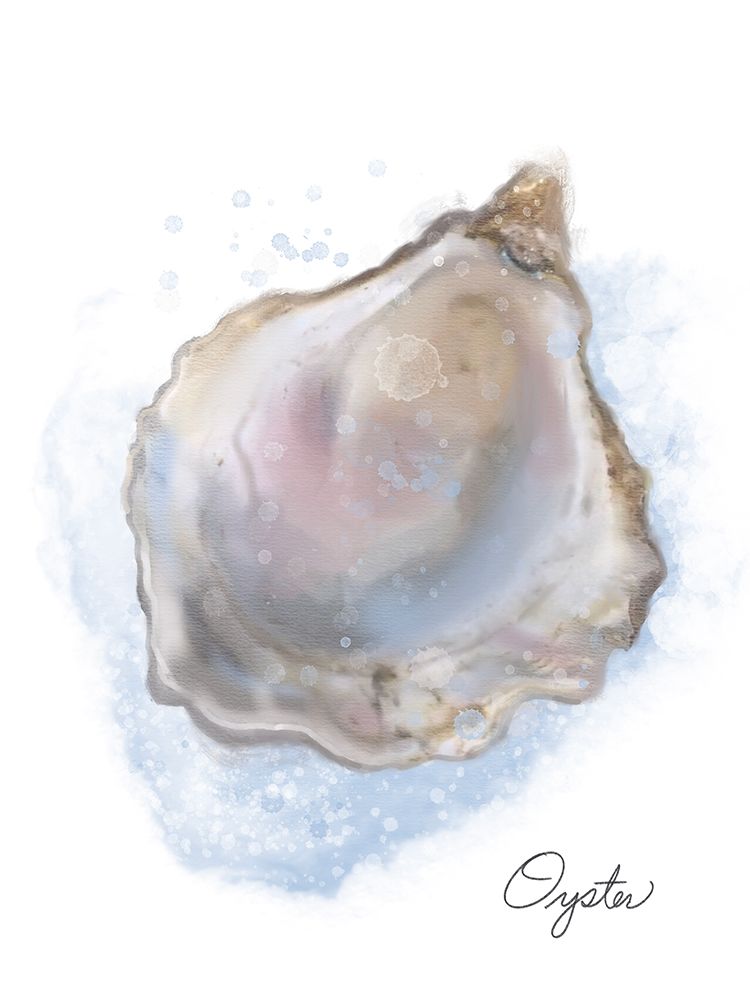 Honeybloom Coastal Seafood Oyster art print by Matthew Piotrowicz for $57.95 CAD