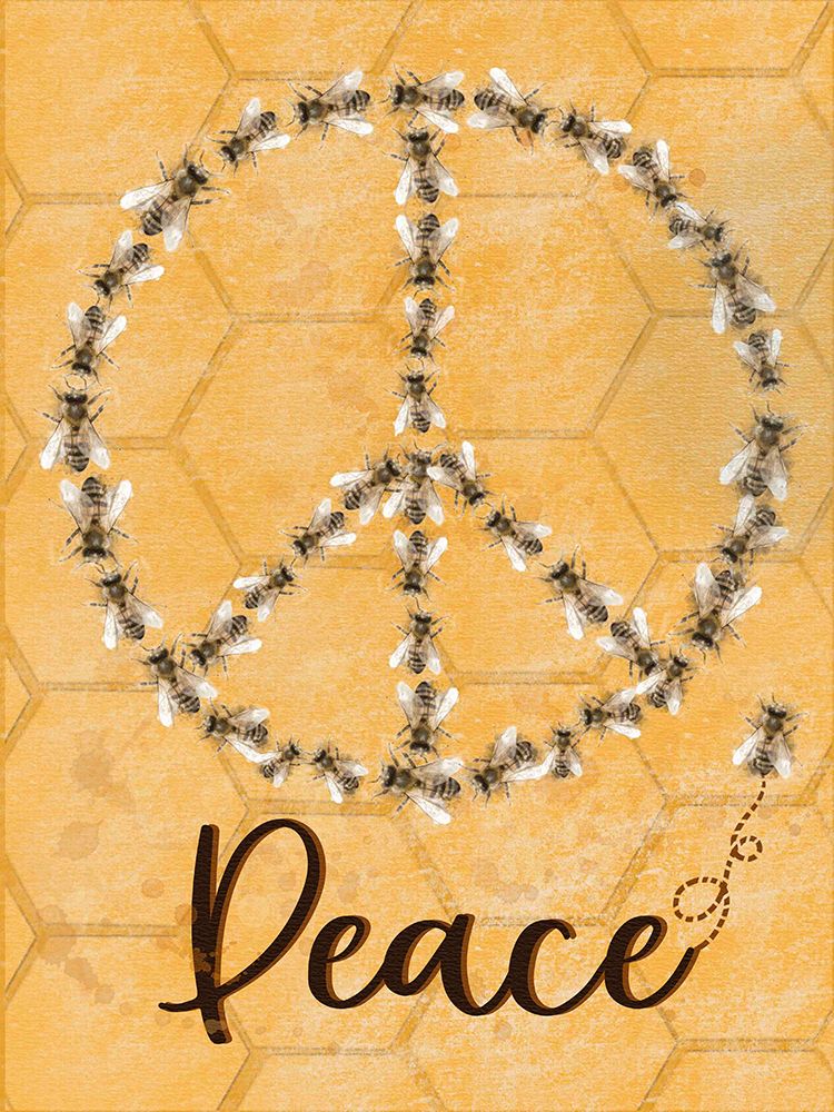 Bees Peace With Bee art print by Matthew Piotrowicz for $57.95 CAD