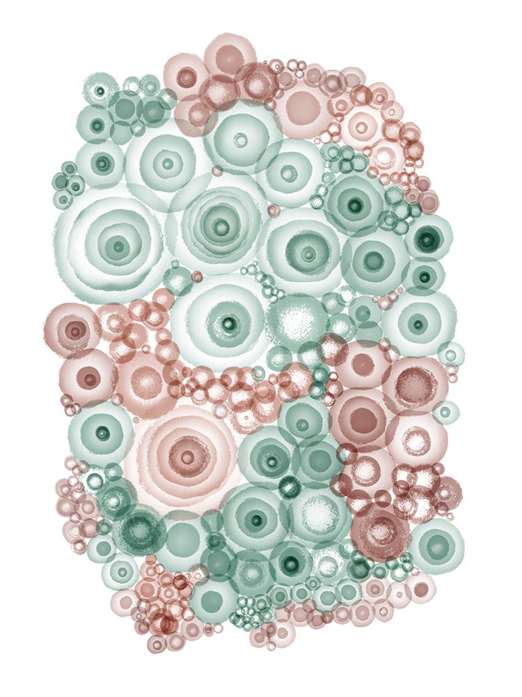 Abstract Ameba Triptych 2 art print by Matthew Piotrowicz for $57.95 CAD