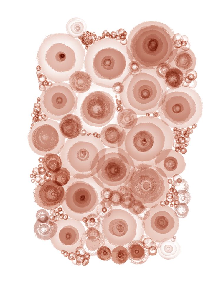 Abstract Ameba Triptych 3 art print by Matthew Piotrowicz for $57.95 CAD