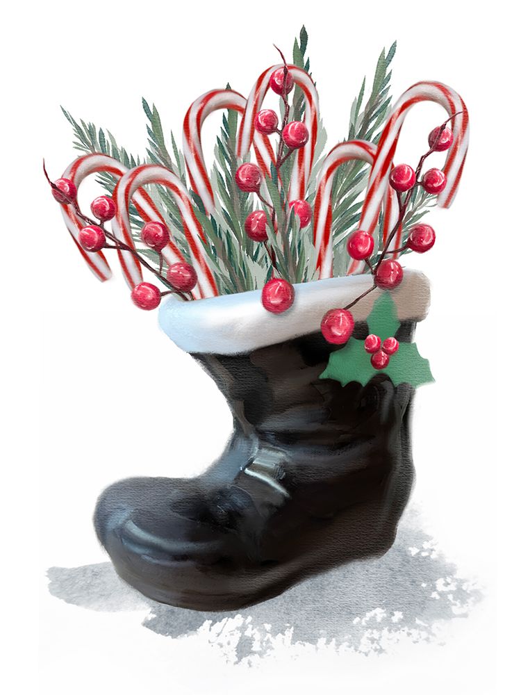 Santa Boot art print by Matthew Piotrowicz for $57.95 CAD