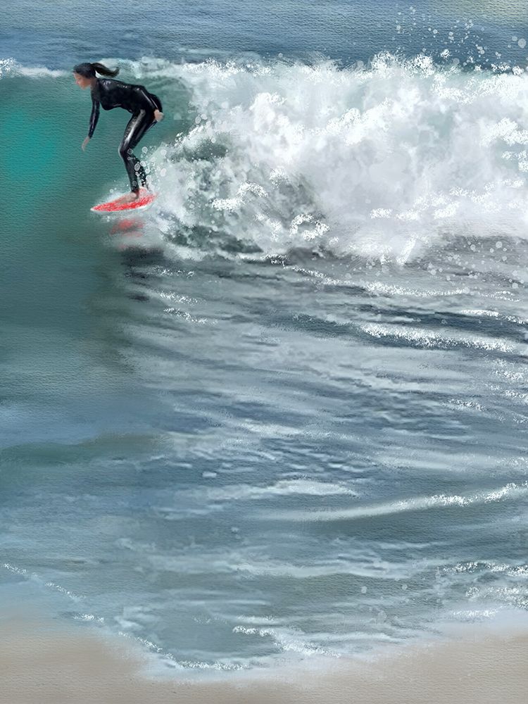 Cali Living Surfer Girl art print by Matthew Piotrowicz for $57.95 CAD