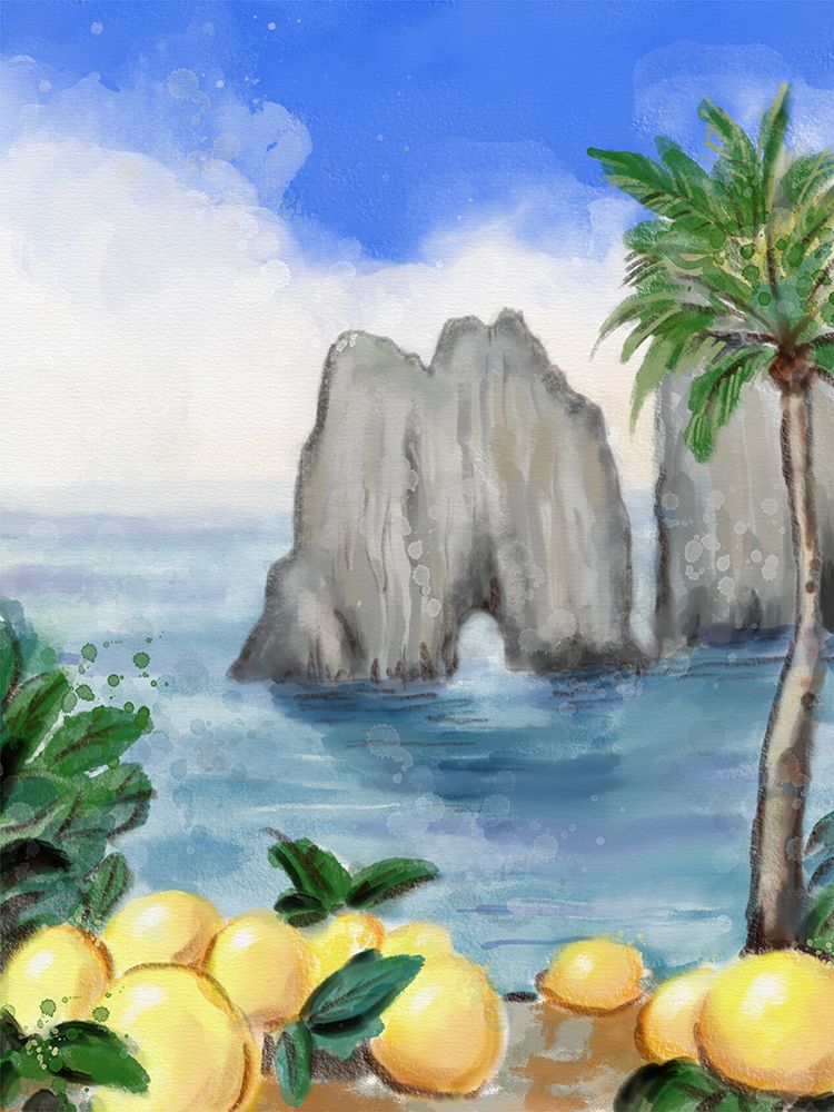Travel Capri V2 art print by Matthew Piotrowicz for $57.95 CAD