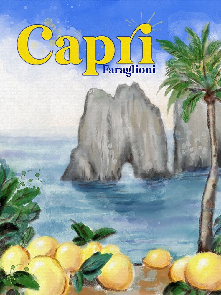 Travel Capri art print by Matthew Piotrowicz for $57.95 CAD
