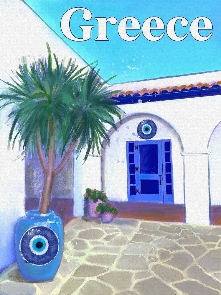 Travel Greece art print by Matthew Piotrowicz for $57.95 CAD