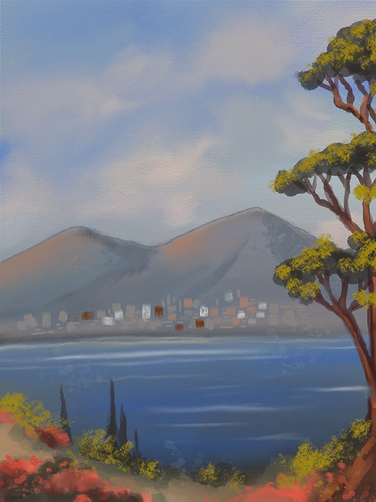 Travel Napoli Mt Vesuvius V2 art print by Matthew Piotrowicz for $57.95 CAD