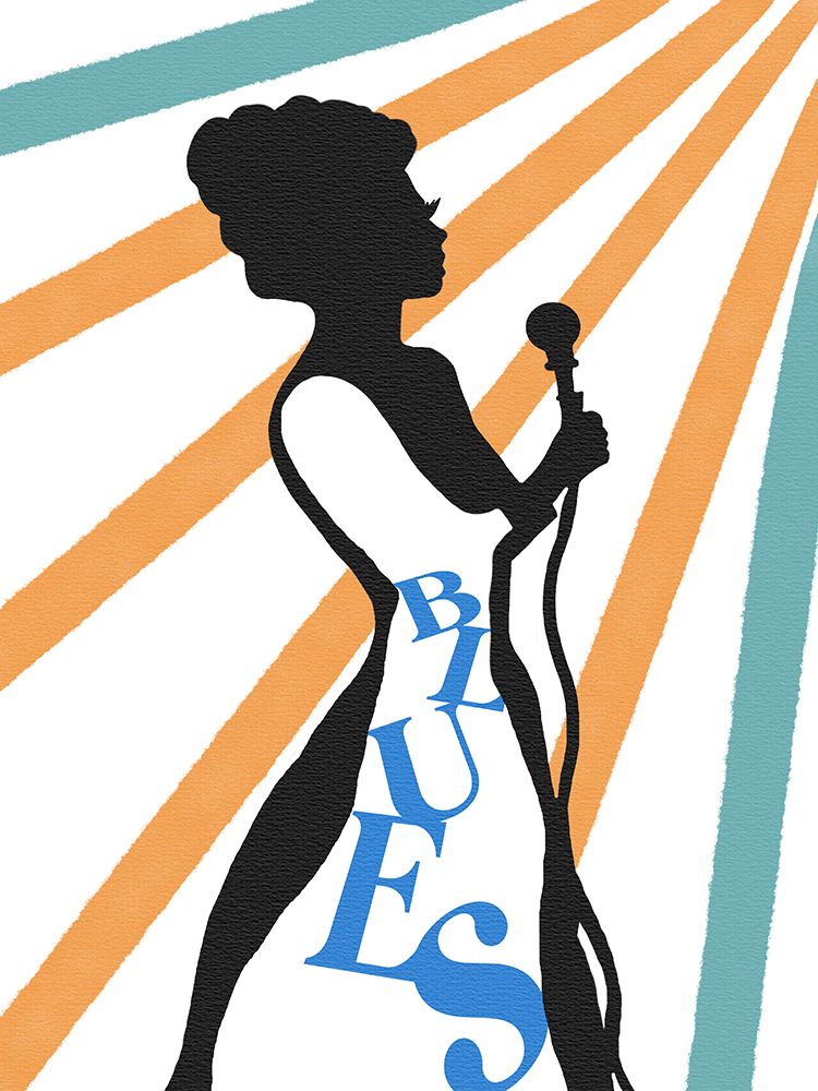Musical Woman Blues Spotlight art print by Matthew Piotrowicz for $57.95 CAD