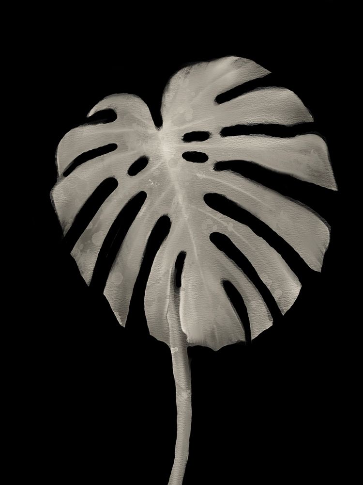 Botanical Leaf Black art print by Matthew Piotrowicz for $57.95 CAD