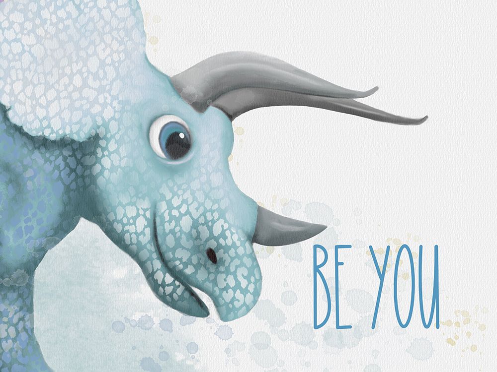 Be You Dino art print by Matthew Piotrowicz for $57.95 CAD