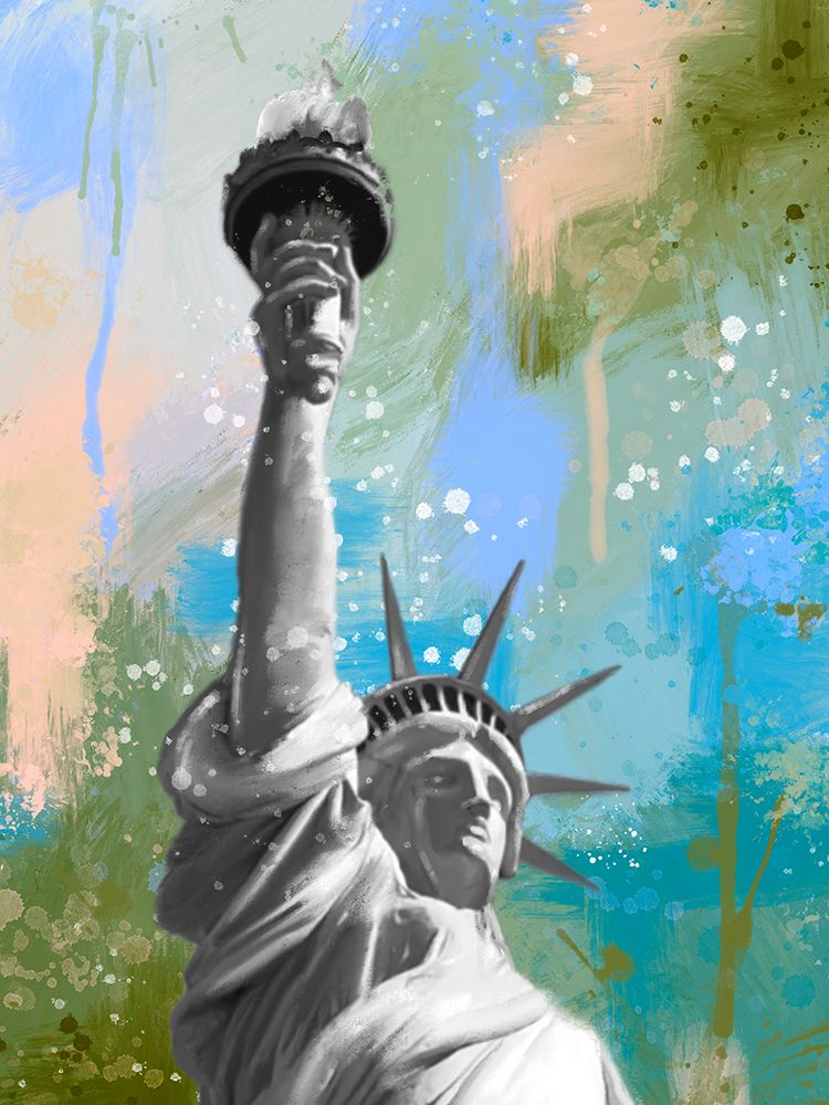 Colorful Statue Of Liberty art print by Matthew Piotrowicz for $57.95 CAD
