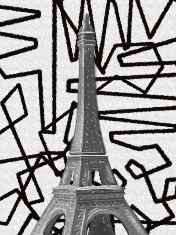 Eiffel Tower Modern Lines art print by Matthew Piotrowicz for $57.95 CAD