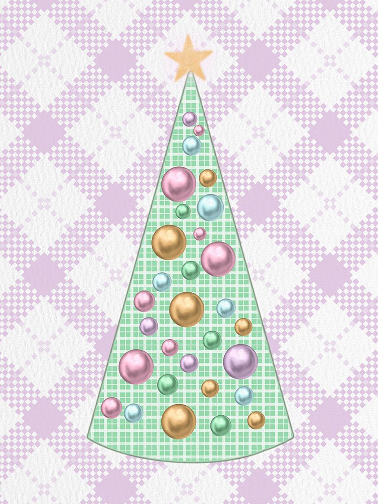 Pastel Plaid Tree Plaid Background art print by Matthew Piotrowicz for $57.95 CAD