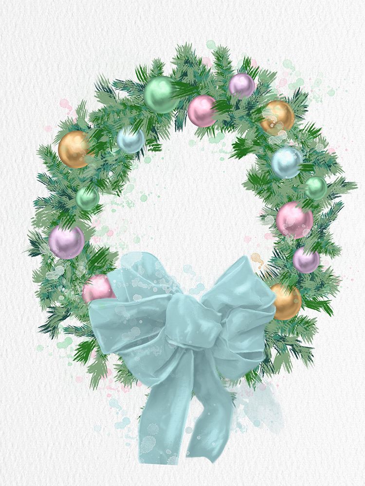 Pastel Wreath Watercolor art print by Matthew Piotrowicz for $57.95 CAD