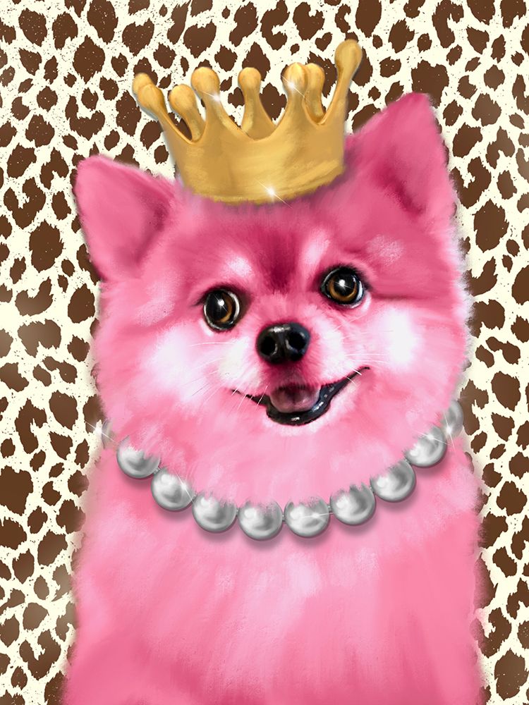 Pink Pomeranian art print by Matthew Piotrowicz for $57.95 CAD