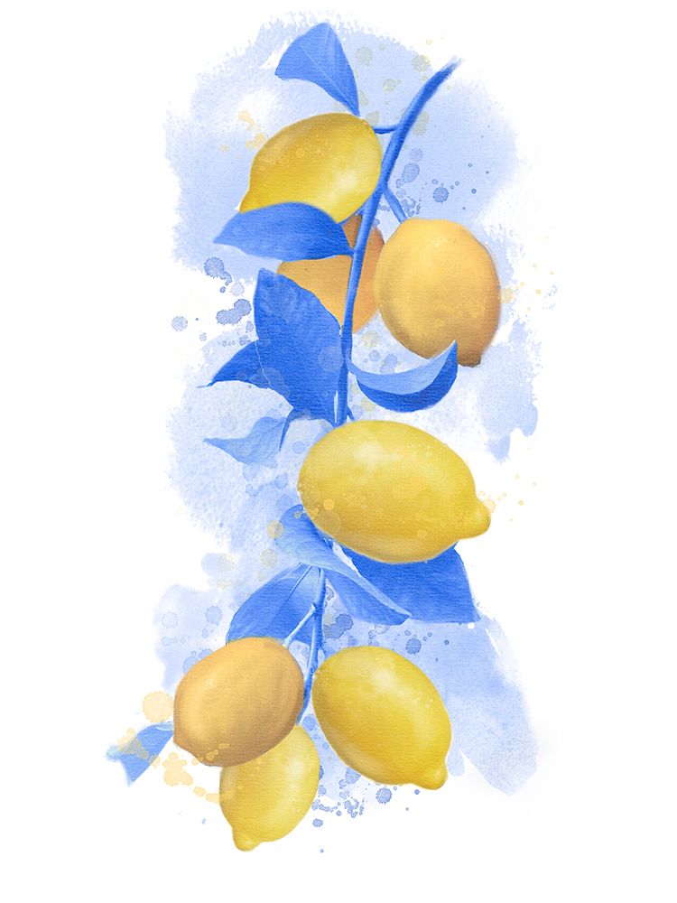 Providence Lemon Branch Blue Leaves art print by Matthew Piotrowicz for $57.95 CAD