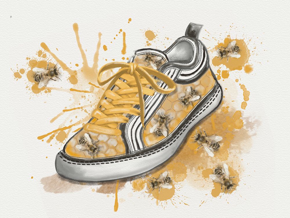 Sneaker Bees art print by Matthew Piotrowicz for $57.95 CAD