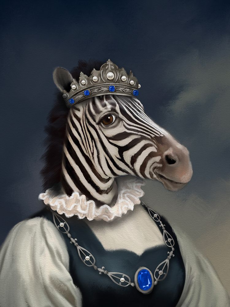 Royal Princess Zebra art print by Matthew Piotrowicz for $57.95 CAD
